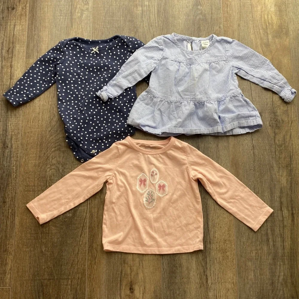 Baby Girl 18M Clothing Lot 8pc Carter's Cat & Jack Goodlad Tops Leggings‎ - Picture 4 of 8